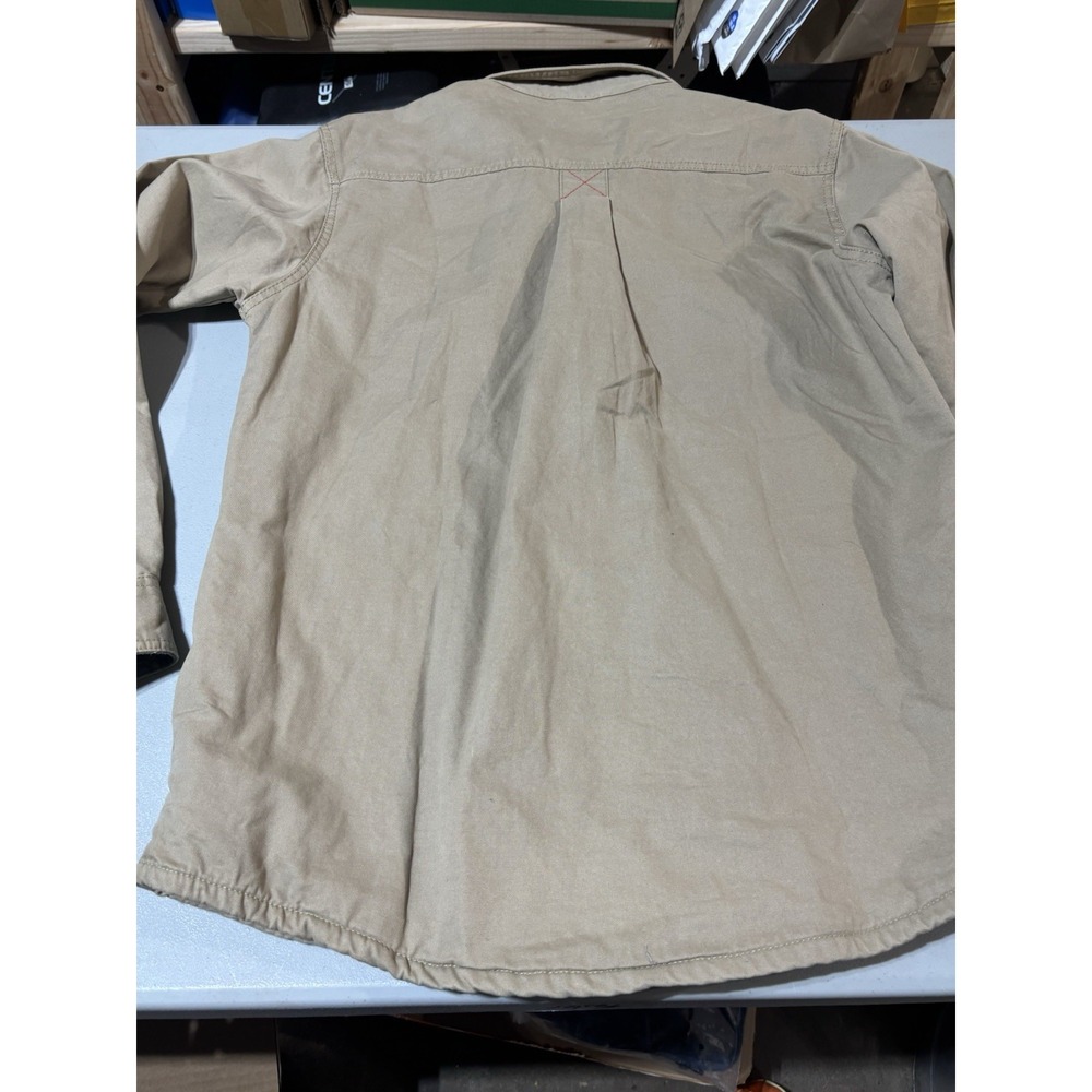 Gioberti Jacket Mens Size Medium Tan Warm Soft Flannel Lining - Picture 5 of 8